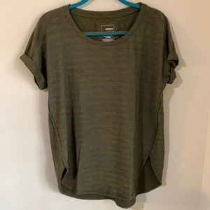 Olive green tunic top